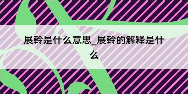 展軨是什么意思_展軨的解释是什么