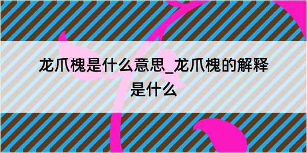 龙爪槐是什么意思_龙爪槐的解释是什么