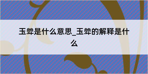 玉斚是什么意思_玉斚的解释是什么