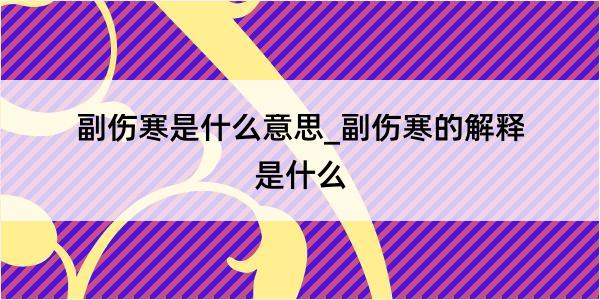 副伤寒是什么意思_副伤寒的解释是什么