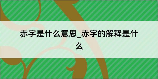 赤字是什么意思_赤字的解释是什么