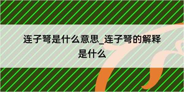 连子弩是什么意思_连子弩的解释是什么