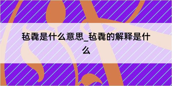 毡毳是什么意思_毡毳的解释是什么