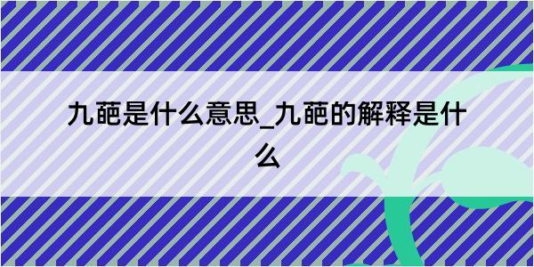 九葩是什么意思_九葩的解释是什么