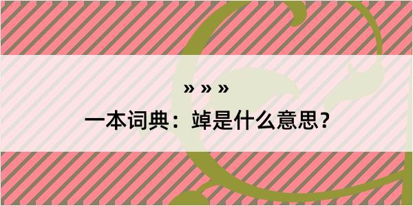 一本词典：竨是什么意思？