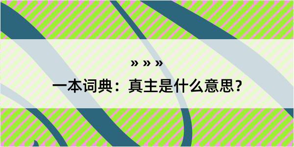 一本词典：真主是什么意思？