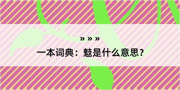 一本词典：鬾是什么意思？