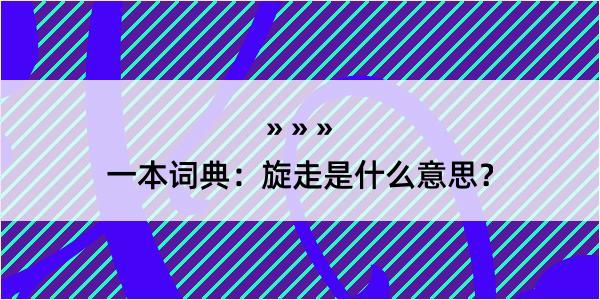 一本词典：旋走是什么意思？