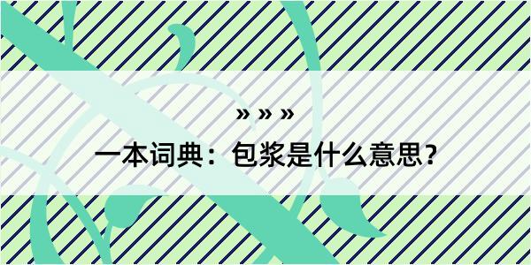 一本词典：包浆是什么意思？