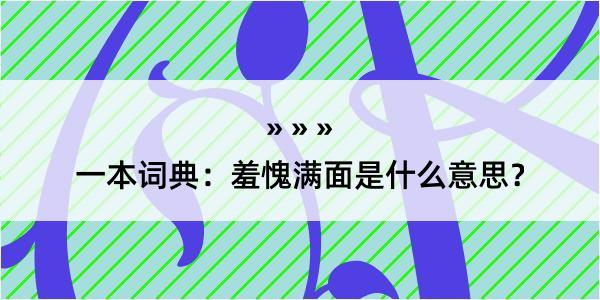 一本词典：羞愧满面是什么意思？