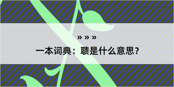 一本词典：聩是什么意思？