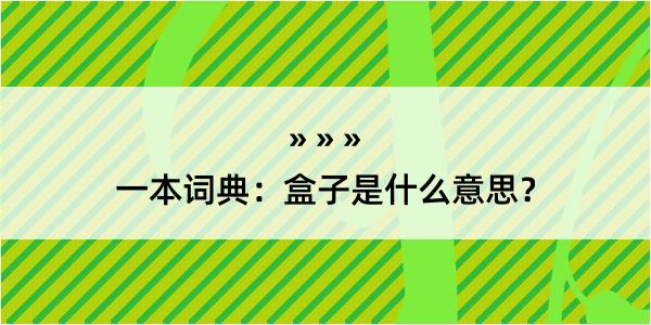 一本词典：盒子是什么意思？