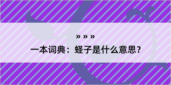 一本词典：蛏子是什么意思？