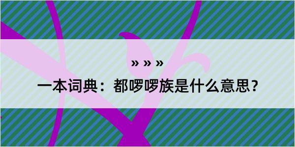 一本词典：都啰啰族是什么意思？