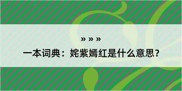 一本词典：姹紫嫣红是什么意思？