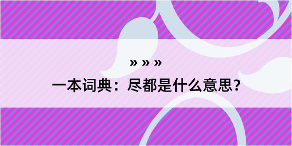 一本词典：尽都是什么意思？