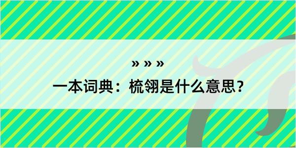 一本词典：梳翎是什么意思？