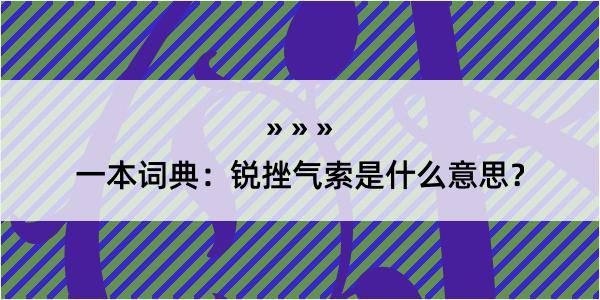 一本词典：锐挫气索是什么意思？