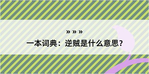 一本词典：逆贼是什么意思？