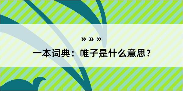 一本词典：帷子是什么意思？