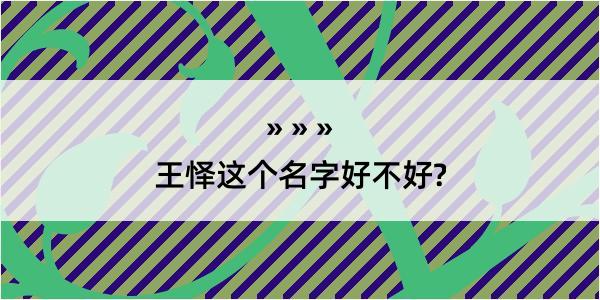 王怿这个名字好不好?