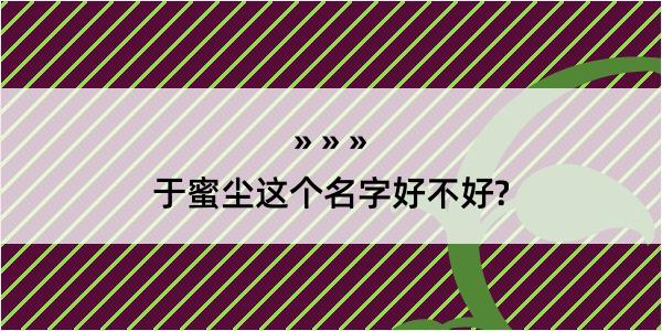 于蜜尘这个名字好不好?