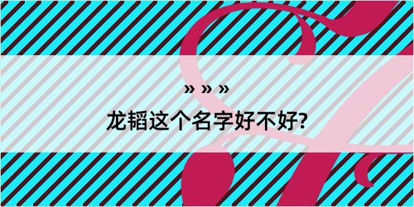 龙韬这个名字好不好?