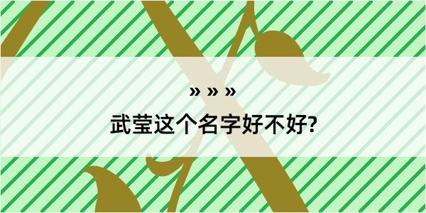 武莹这个名字好不好?