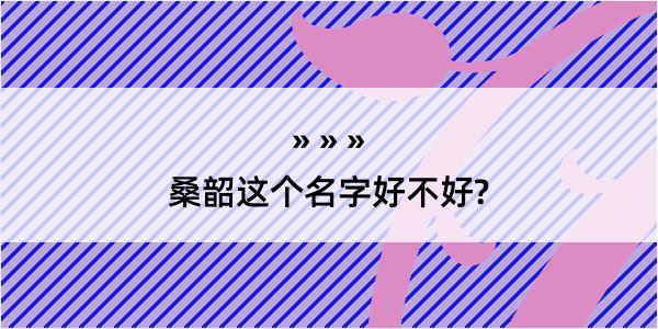 桑韶这个名字好不好?