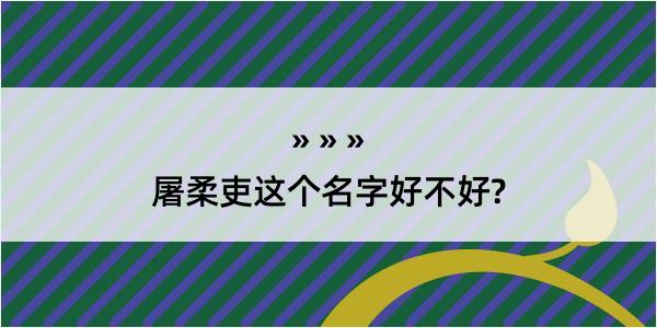 屠柔吏这个名字好不好?