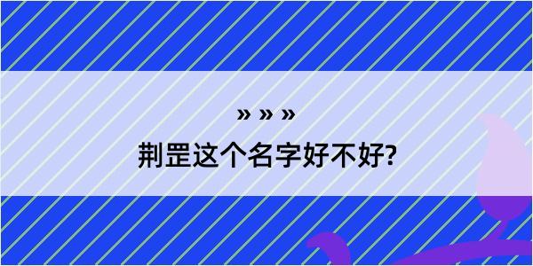 荆罡这个名字好不好?