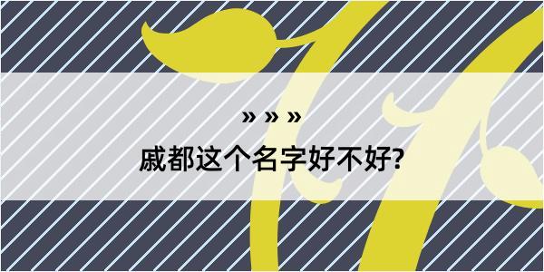 戚都这个名字好不好?