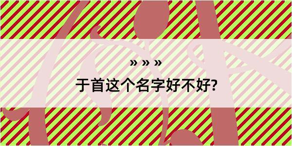 于首这个名字好不好?