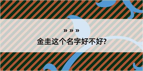 金圭这个名字好不好?