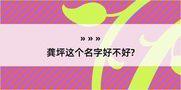 龚坪这个名字好不好?