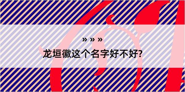 龙垣徽这个名字好不好?