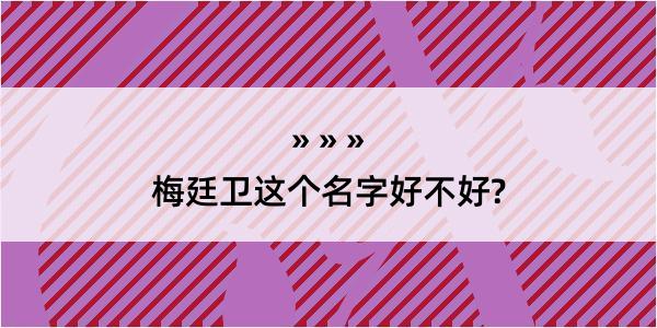 梅廷卫这个名字好不好?