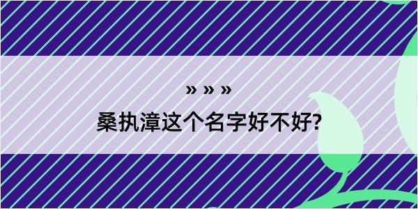 桑执漳这个名字好不好?