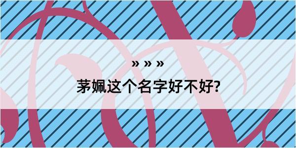 茅姵这个名字好不好?