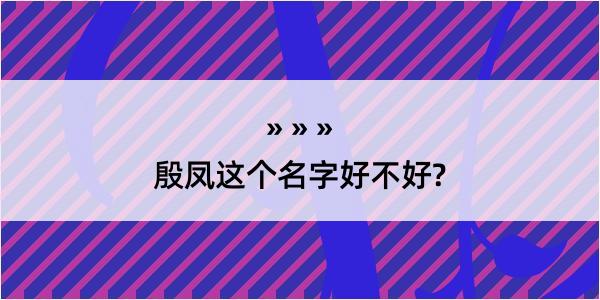 殷凤这个名字好不好?