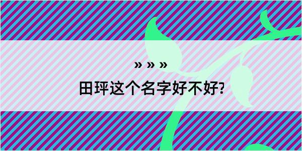 田玶这个名字好不好?