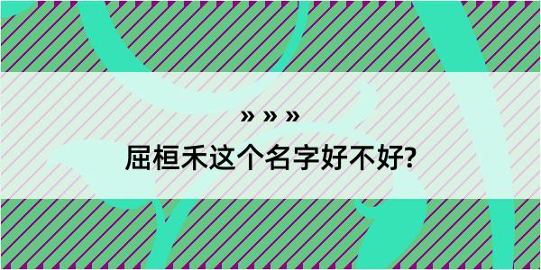 屈桓禾这个名字好不好?