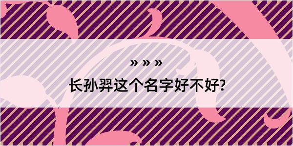 长孙羿这个名字好不好?