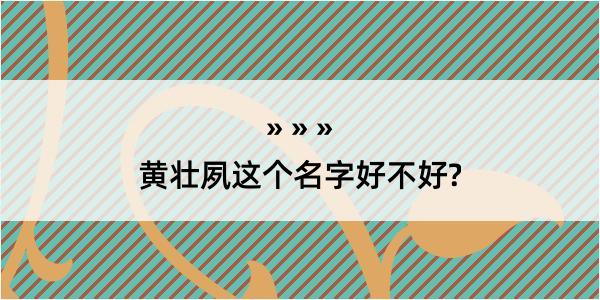 黄壮夙这个名字好不好?