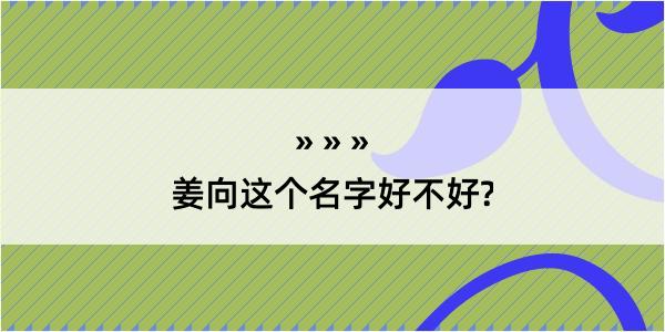 姜向这个名字好不好?