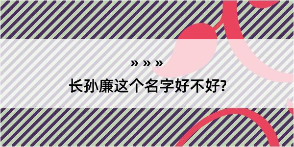 长孙廉这个名字好不好?