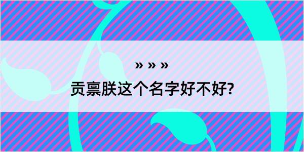 贡禀朕这个名字好不好?