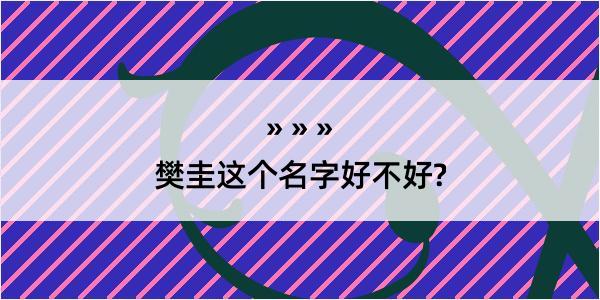 樊圭这个名字好不好?