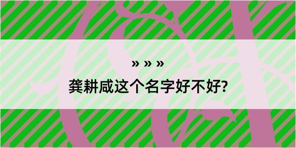 龚耕咸这个名字好不好?