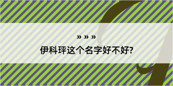 伊科玶这个名字好不好?